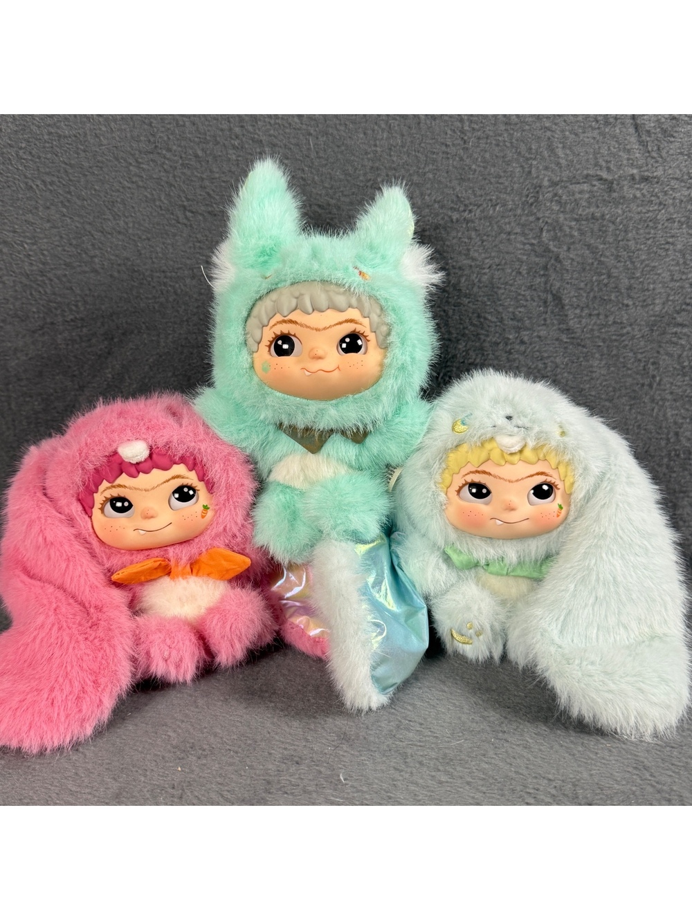 Wakuku Fox and Bunny Trick or Treat Plush Bundle of 3